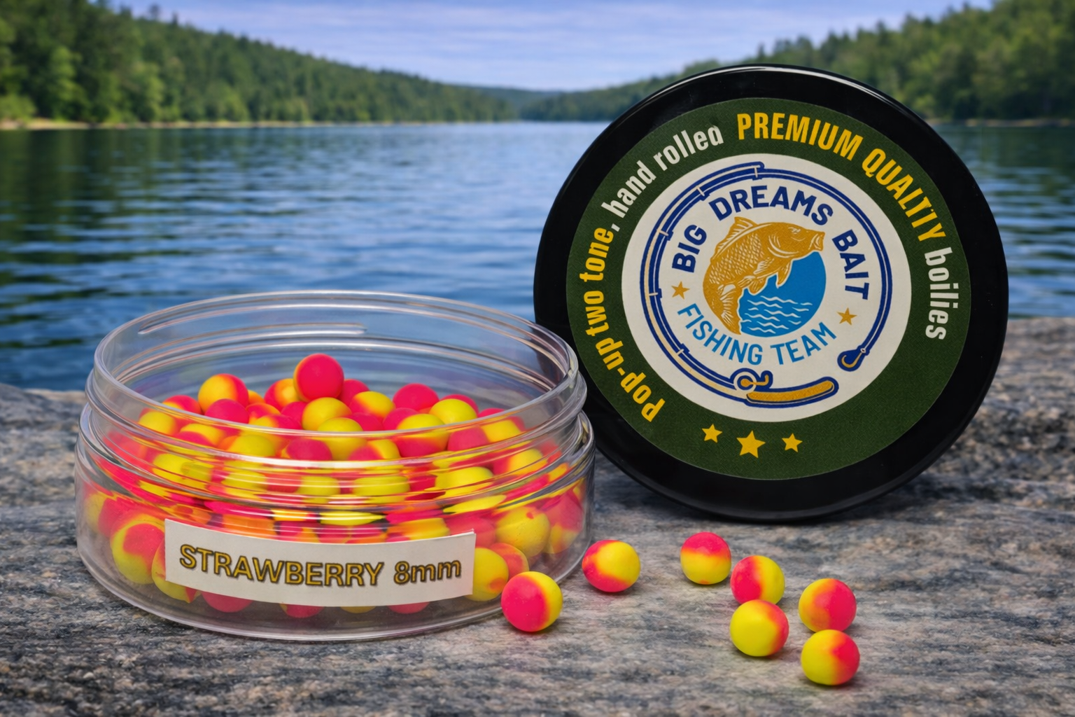 Pop-Up Two Tone 8mm Strawberry